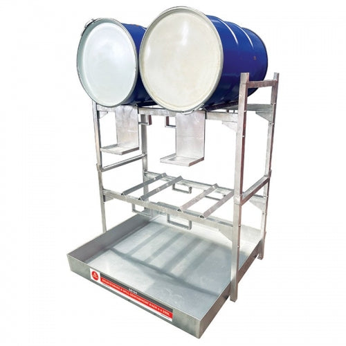 Alemlube 66100 Drum Storage & Spill Contanment Rack - 2 x 205L [but 4 x 205L]