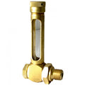 Alemlube FGB280 90º oil level sight gauge with banjo coupling