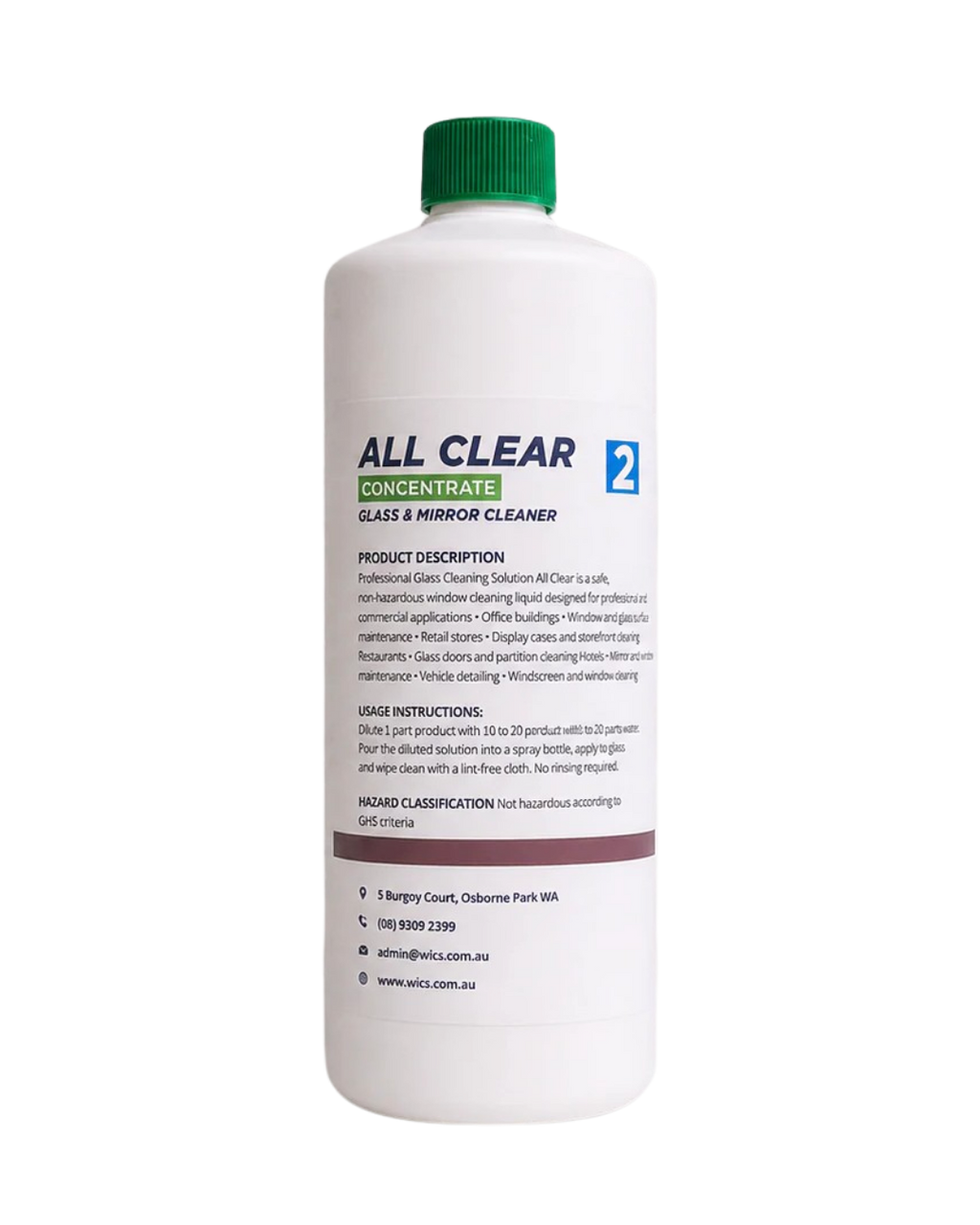 All Clear - Glass Cleaner - Concentrate
