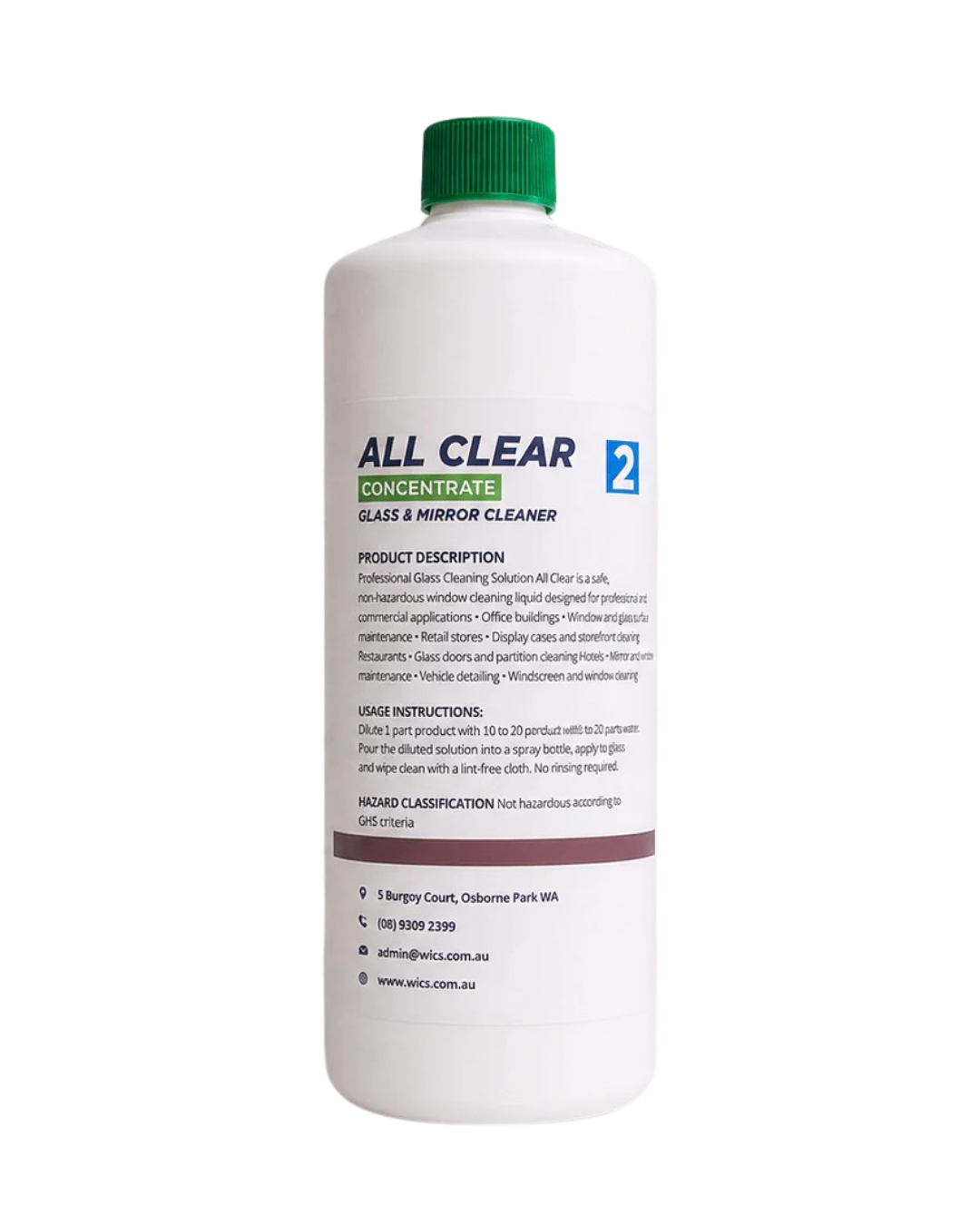 All Clear - Glass Cleaner - Concentrate